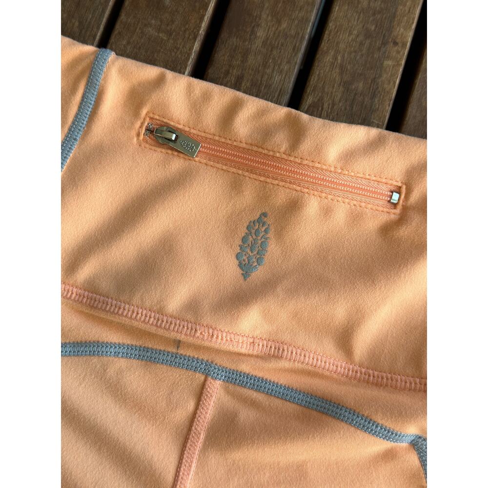 Free People Movement You’re A Peach Sport Leggings Size XS 7/8 Length Orange Gym - Picture 6 of 11